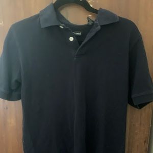 Navy blue uniform polo shirt